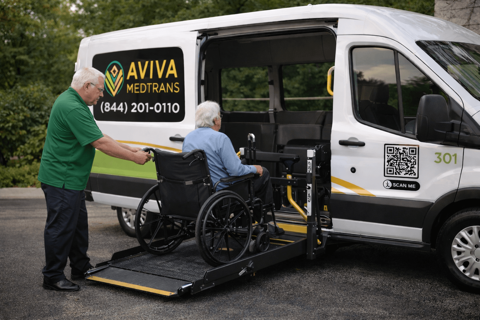 AVIVA MedTrans medical transportation vehicle booking Miami FL